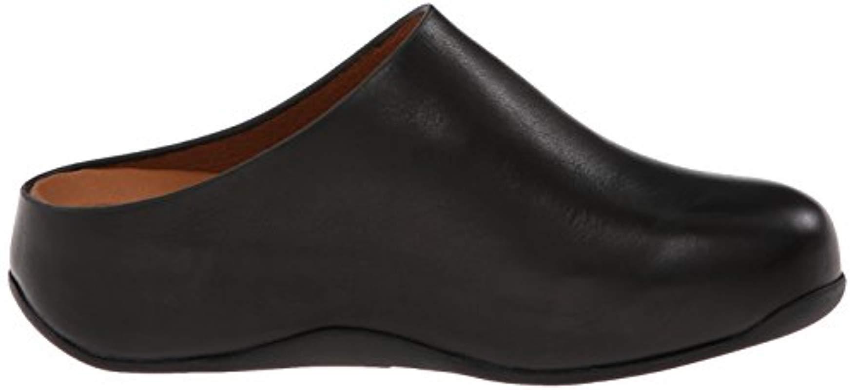 fitflop shuv leather clogs