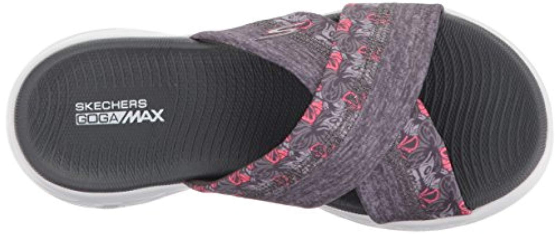 skechers gray sandals
