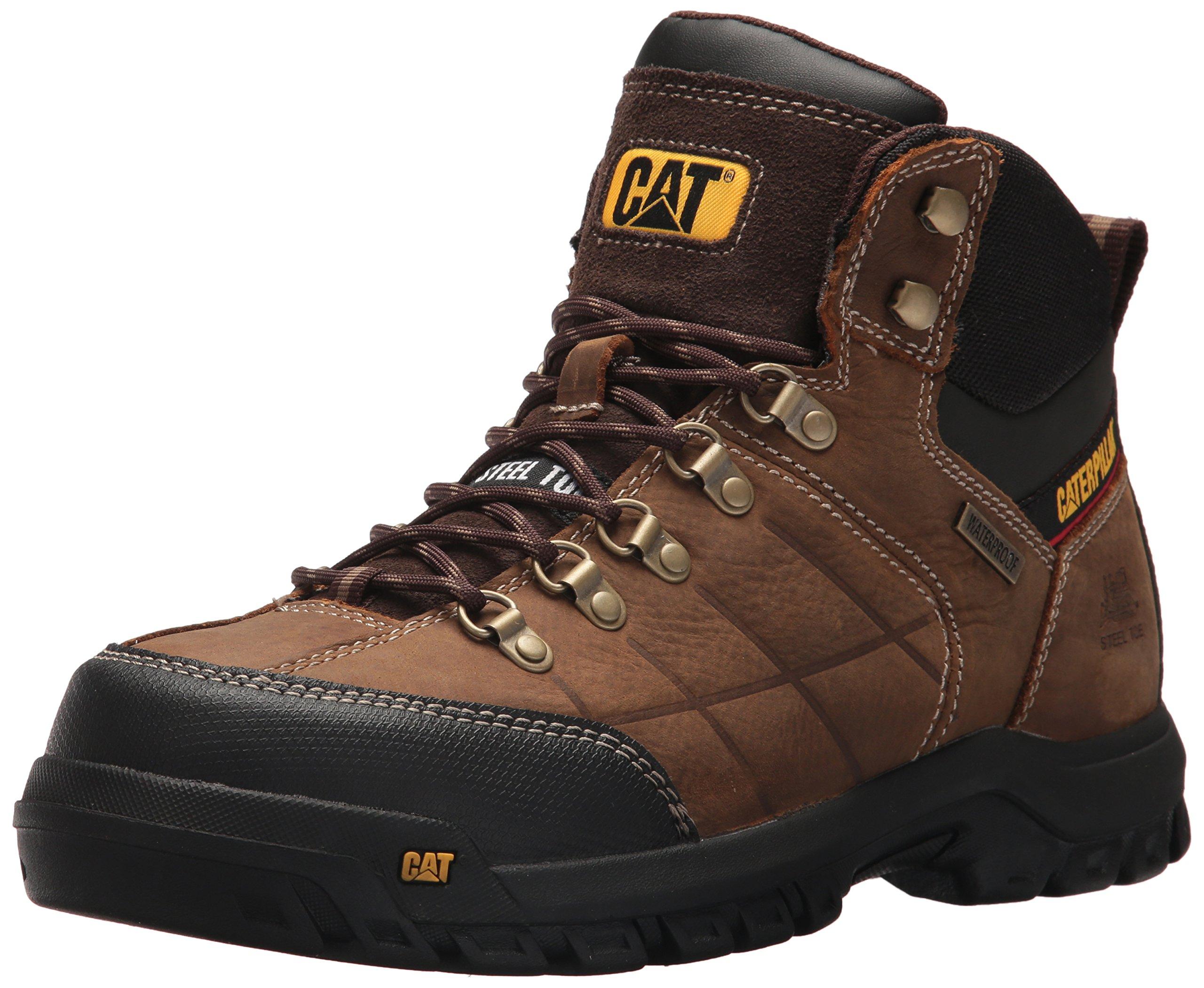 Caterpillar Leather Threshold Waterproof Steel Toe Industrial Boot in