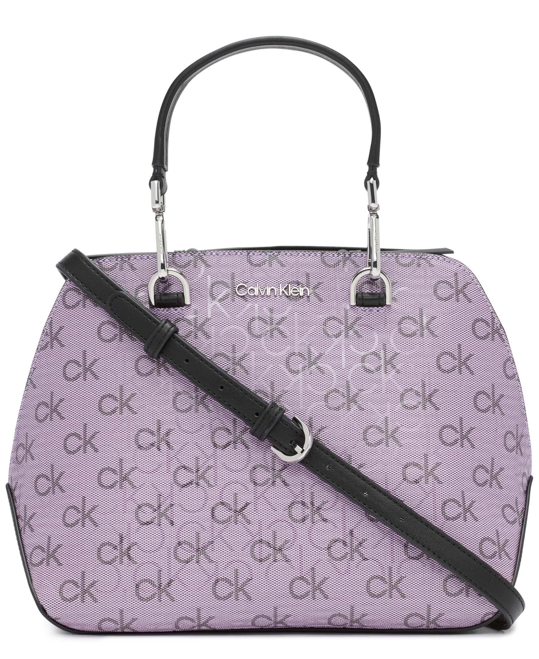 Calvin Klein Lucy Triple Compartment Shoulder Bag, Brown/Khaki