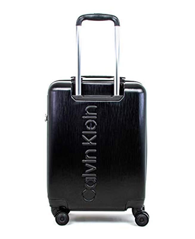 Calvin Klein Hardside Spinner Luggage With Tsa Lock in Black for Men - Lyst