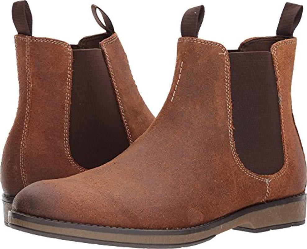 clarks hinman suede chelsea boots