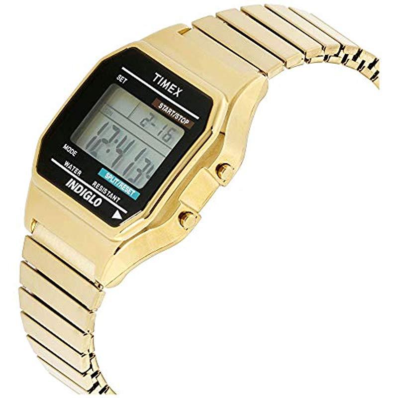 Timex Classic Digital Watch in GoldTone (Metallic) for Men Save 6