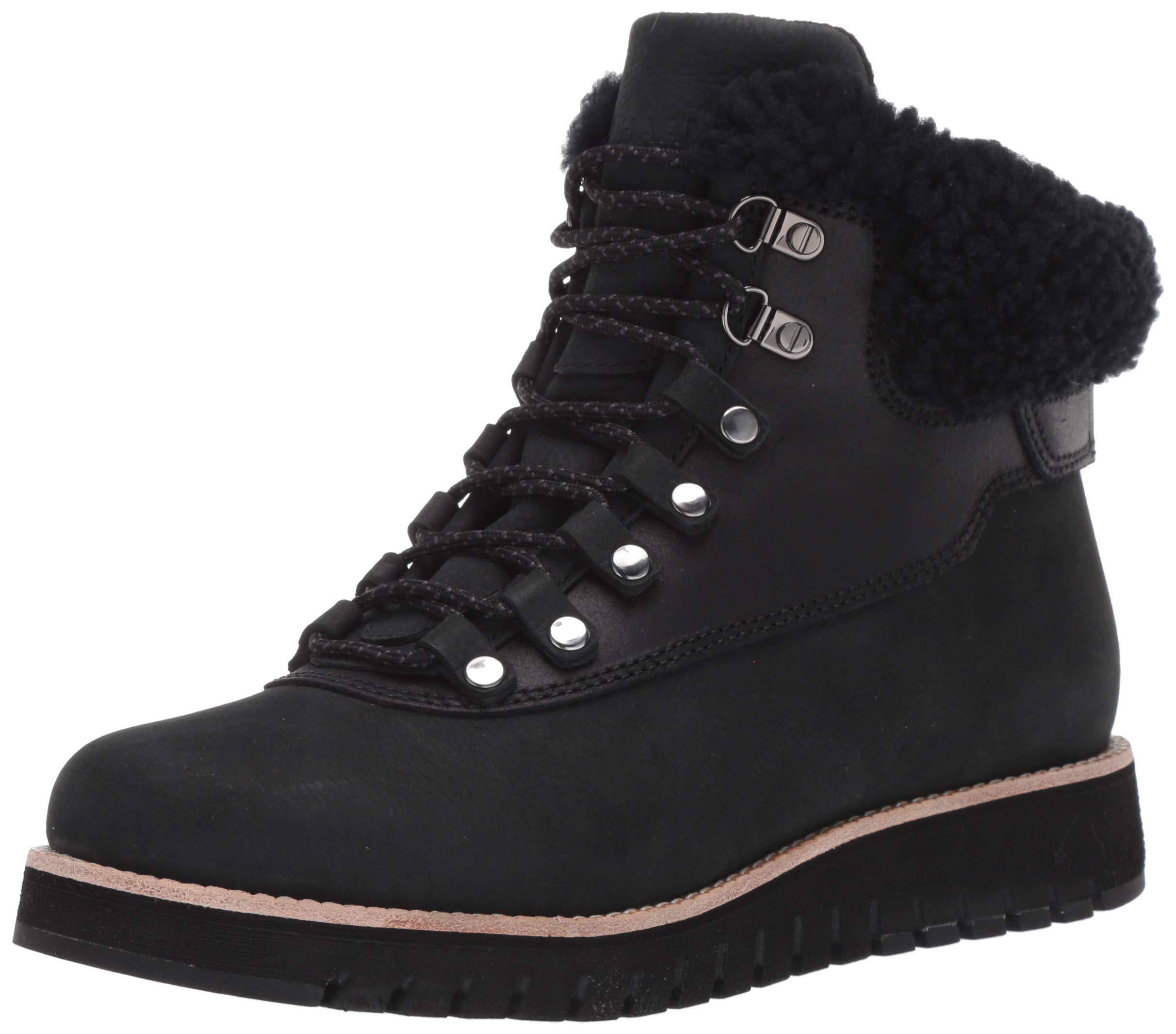 Cole Haan Zerogrand XC W15275 Womens Black Suede Lace Up Hiking Boots 