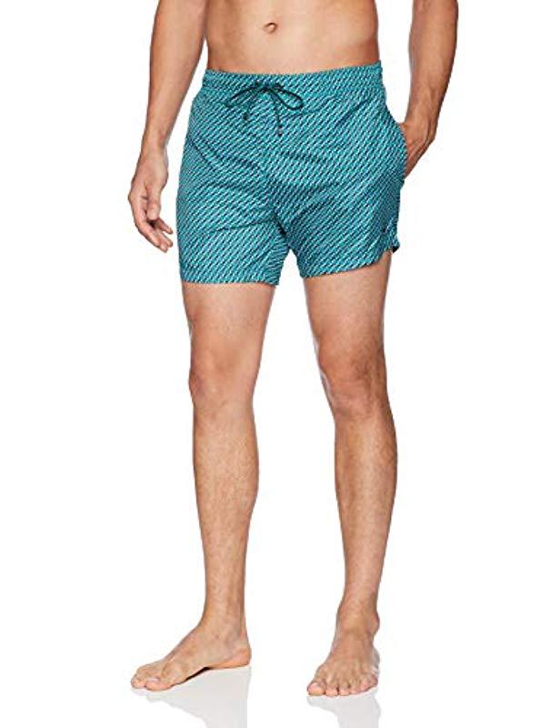 NEW HUGO BOSS blue green swim trunks shorts swimsuit Piranha small medium large