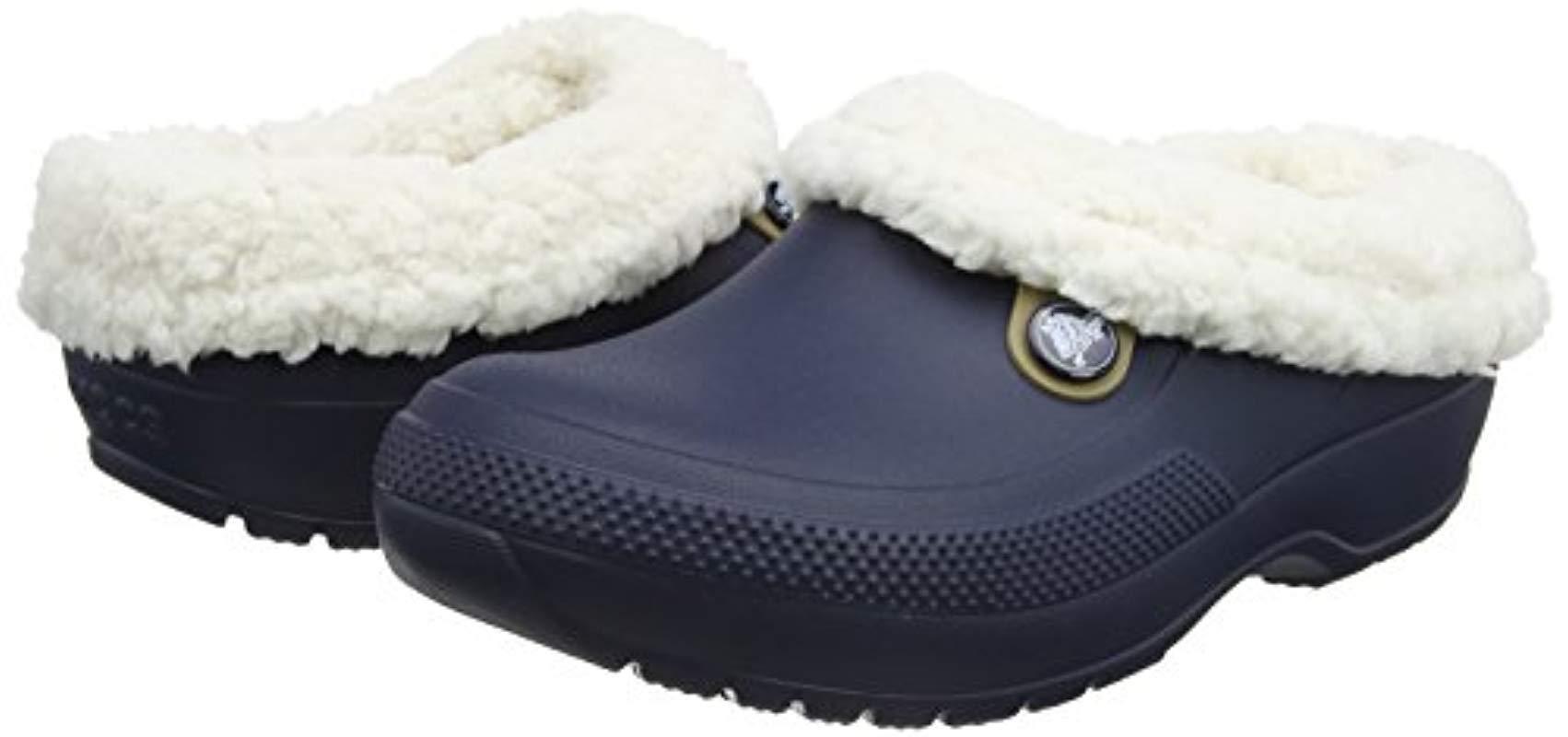 fuzzy crocs shoe carnival