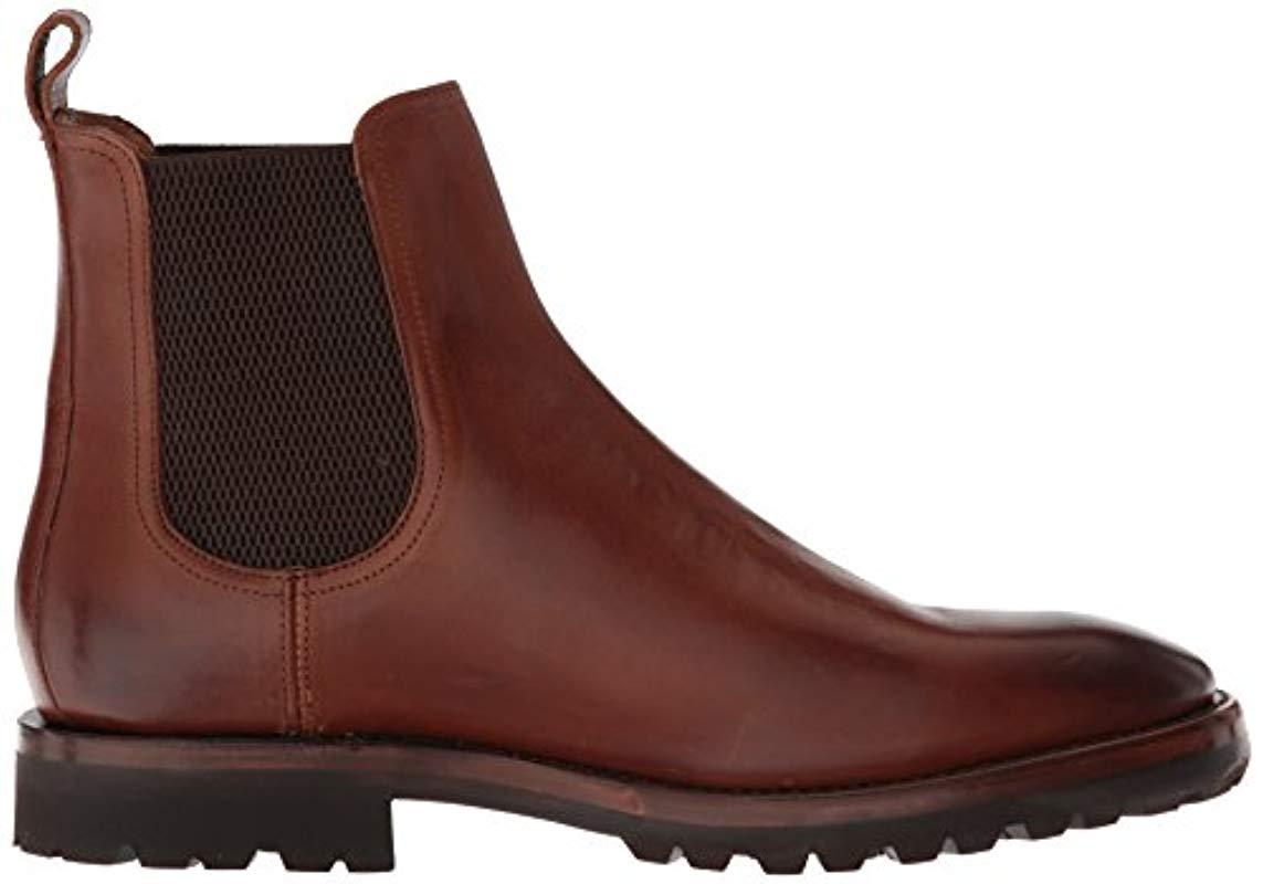 frye weston lug leather chelsea boot
