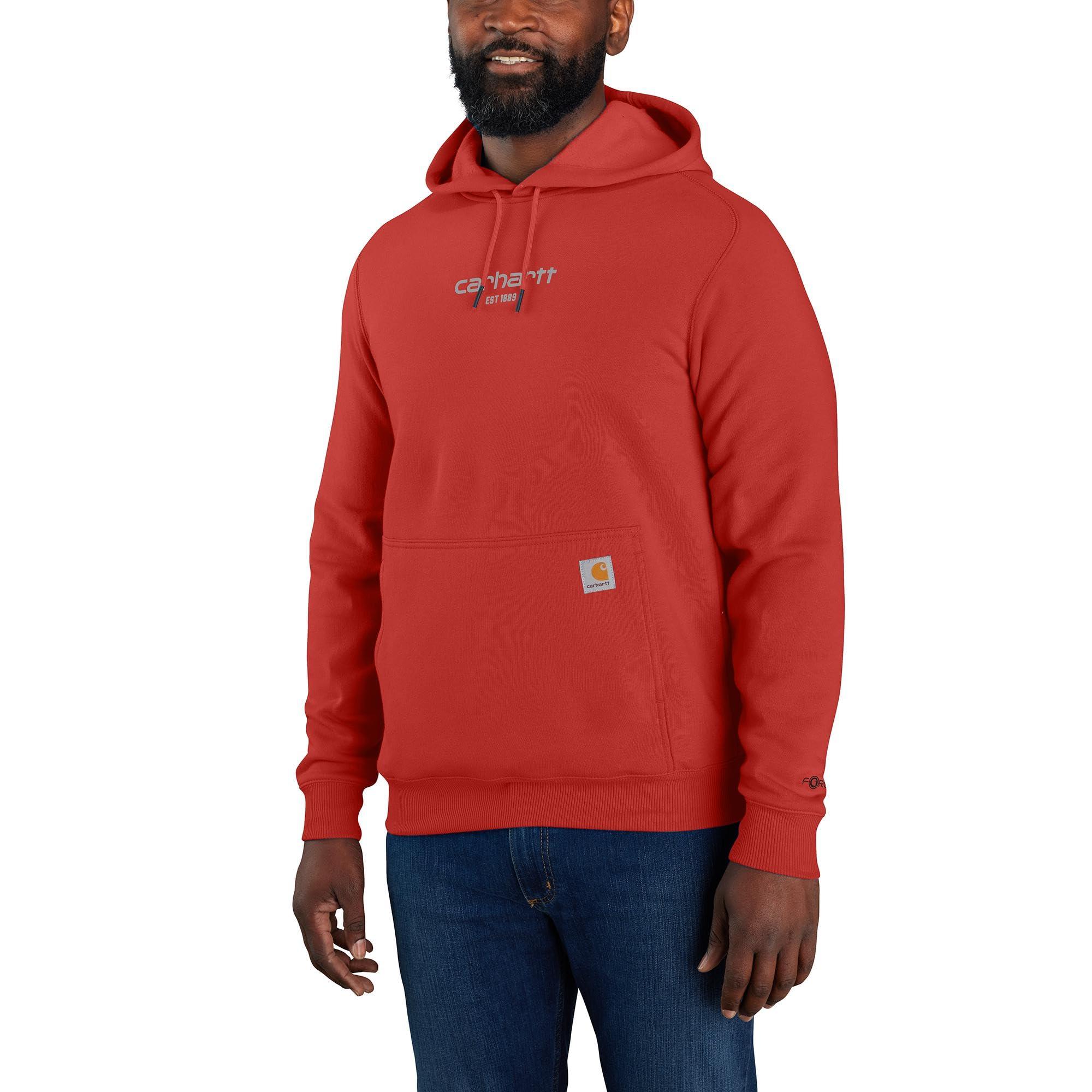 Carhartt Force Relaxed Fit Lightweight Logo Graphic Sweatshirt in Red for  Men | Lyst