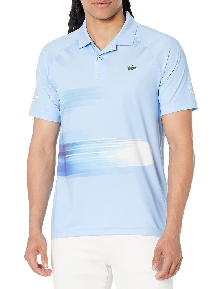 Lacoste Novak Djokovic On-court Ombre Fire Ball Polo Shirt in Blue for Men  | Lyst