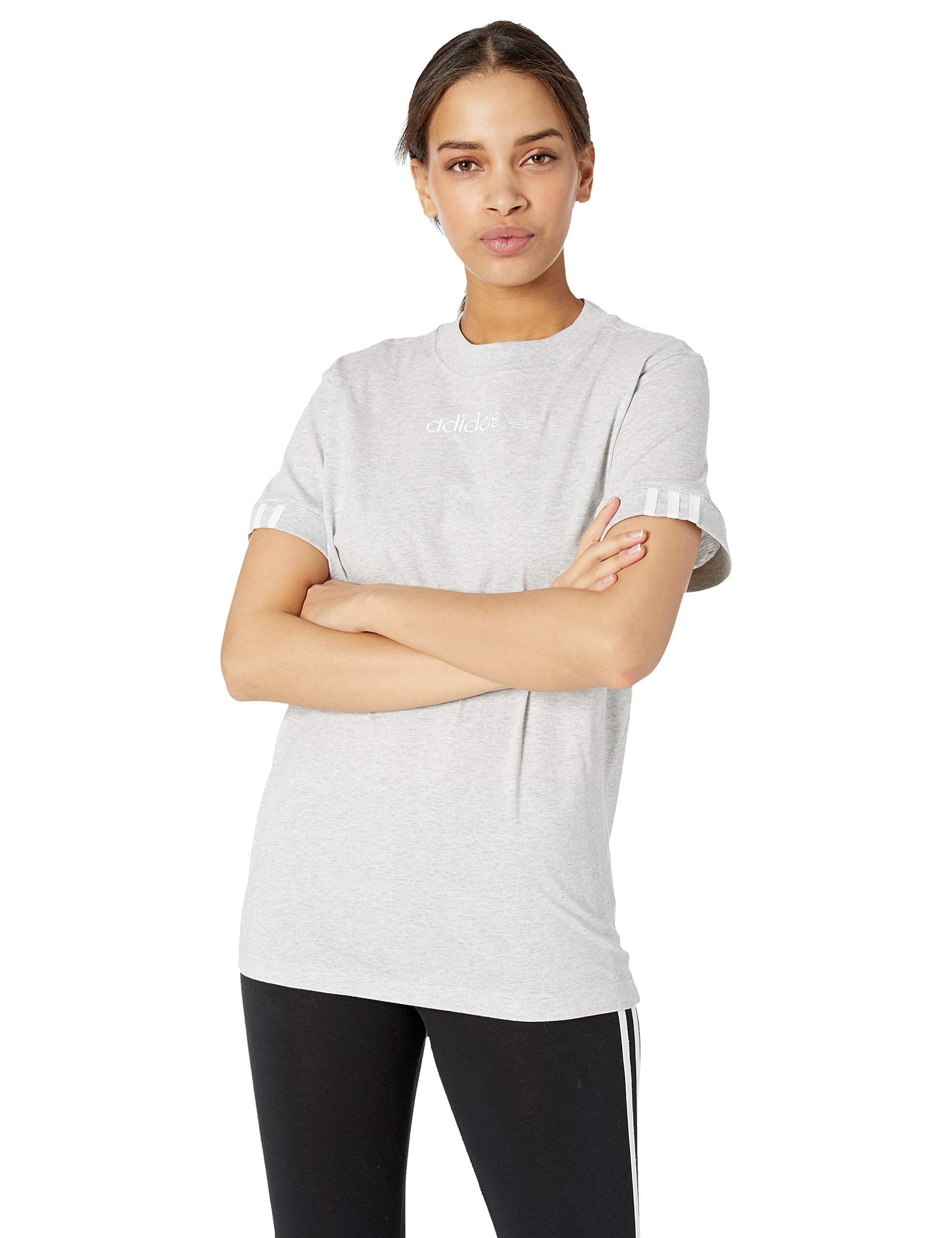 adidas Originals Cotton Coeeze T-shirt in Light Grey Heather (Gray) - Lyst