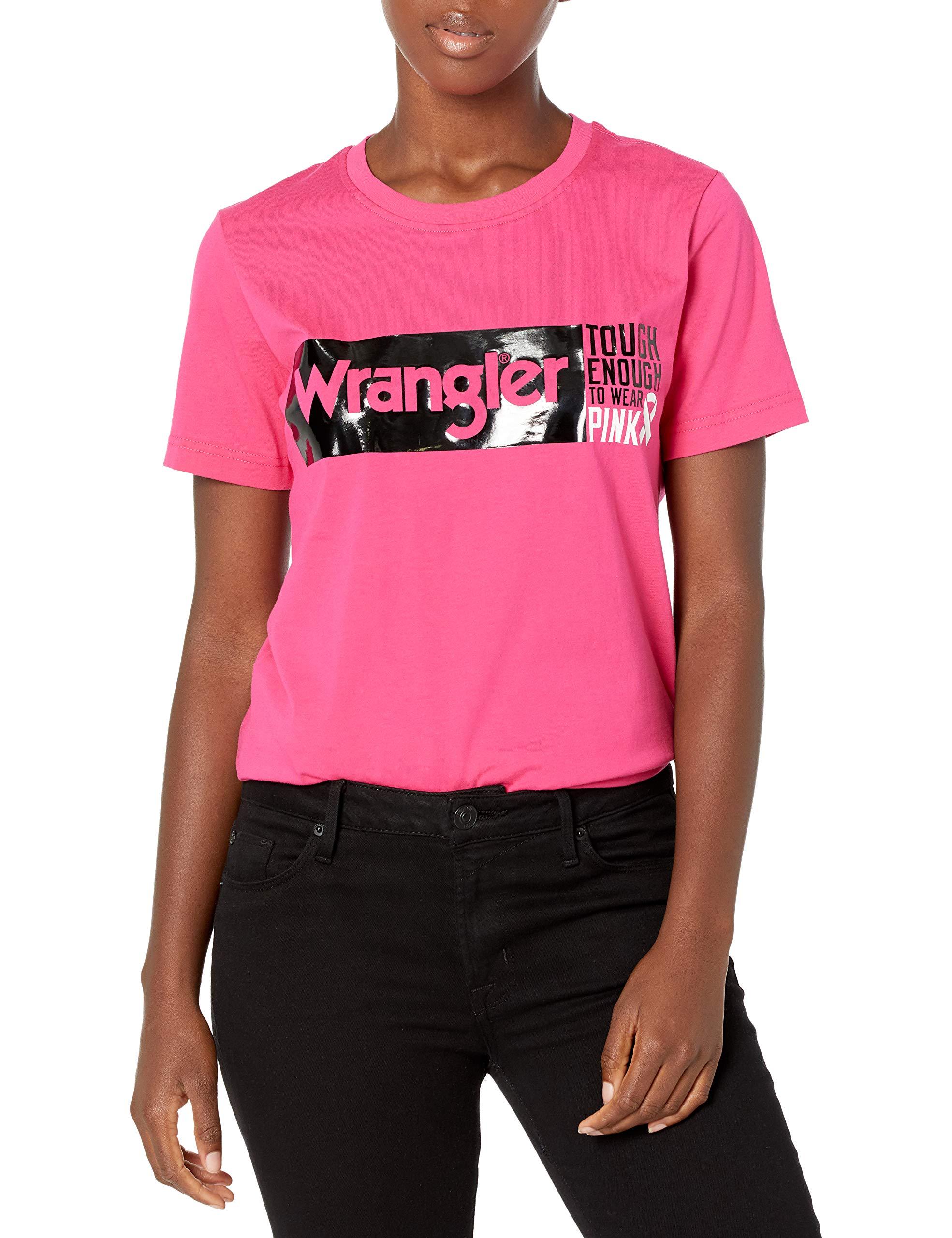 Wrangler Short Sleeve Graphic T-shirt in Pink - Save 32% ...