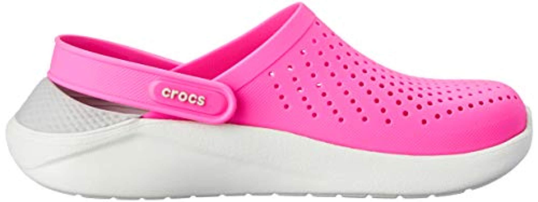crocs literide clog pink