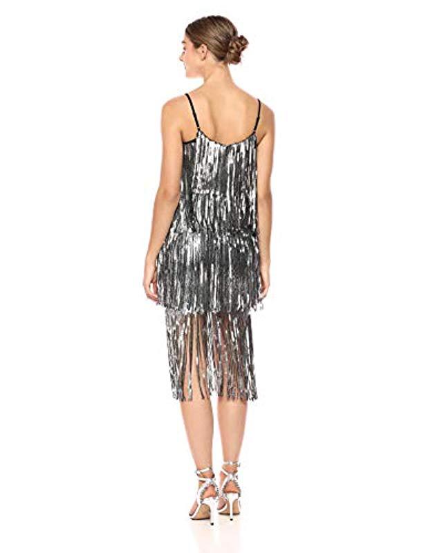 roxy sequin fringe dress