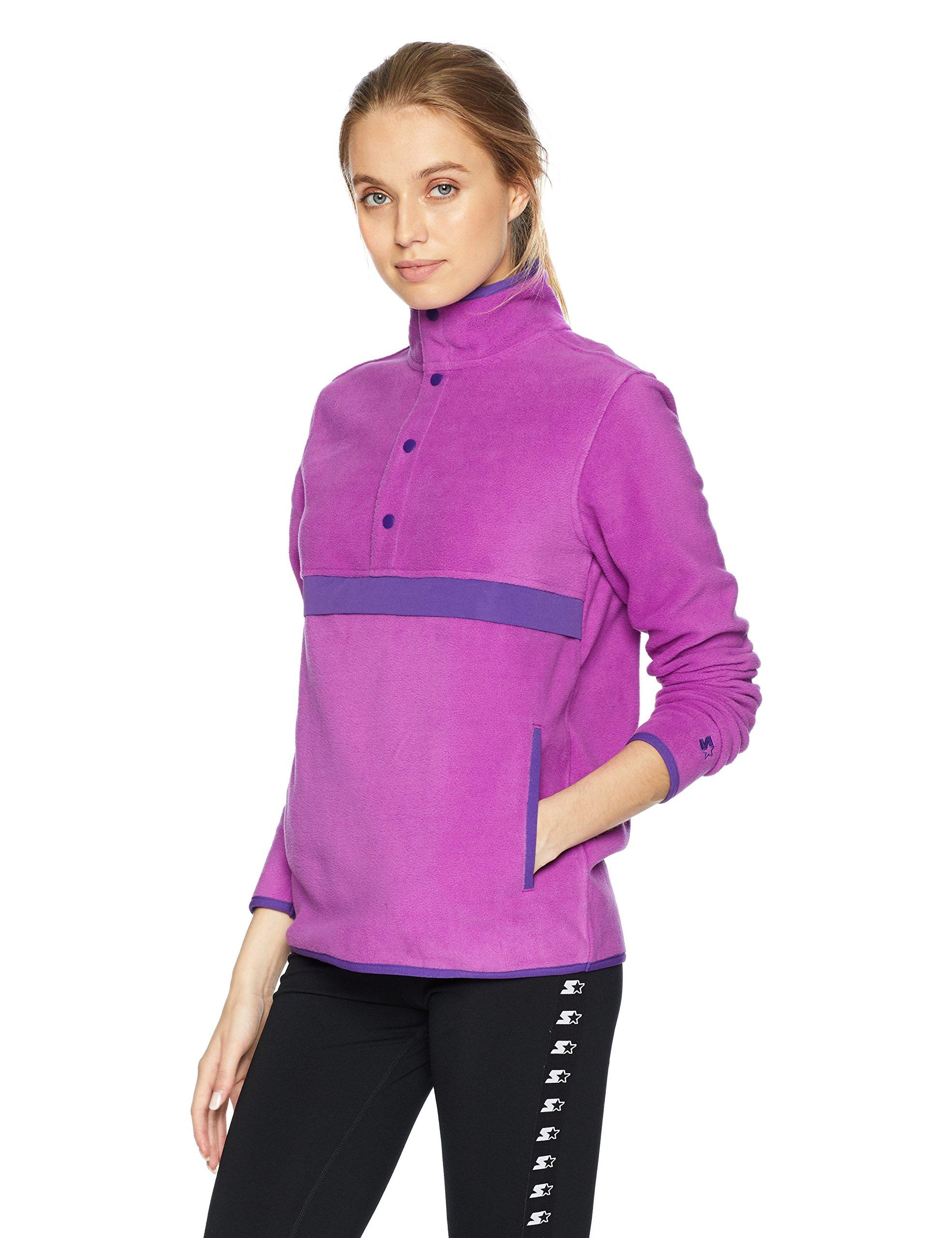 Starter Polar Fleece Pullover With Pockets in Purple Lyst