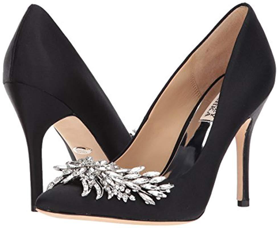 Badgley Mischka Marcela Embellished Stiletto Pumps in Black | Lyst