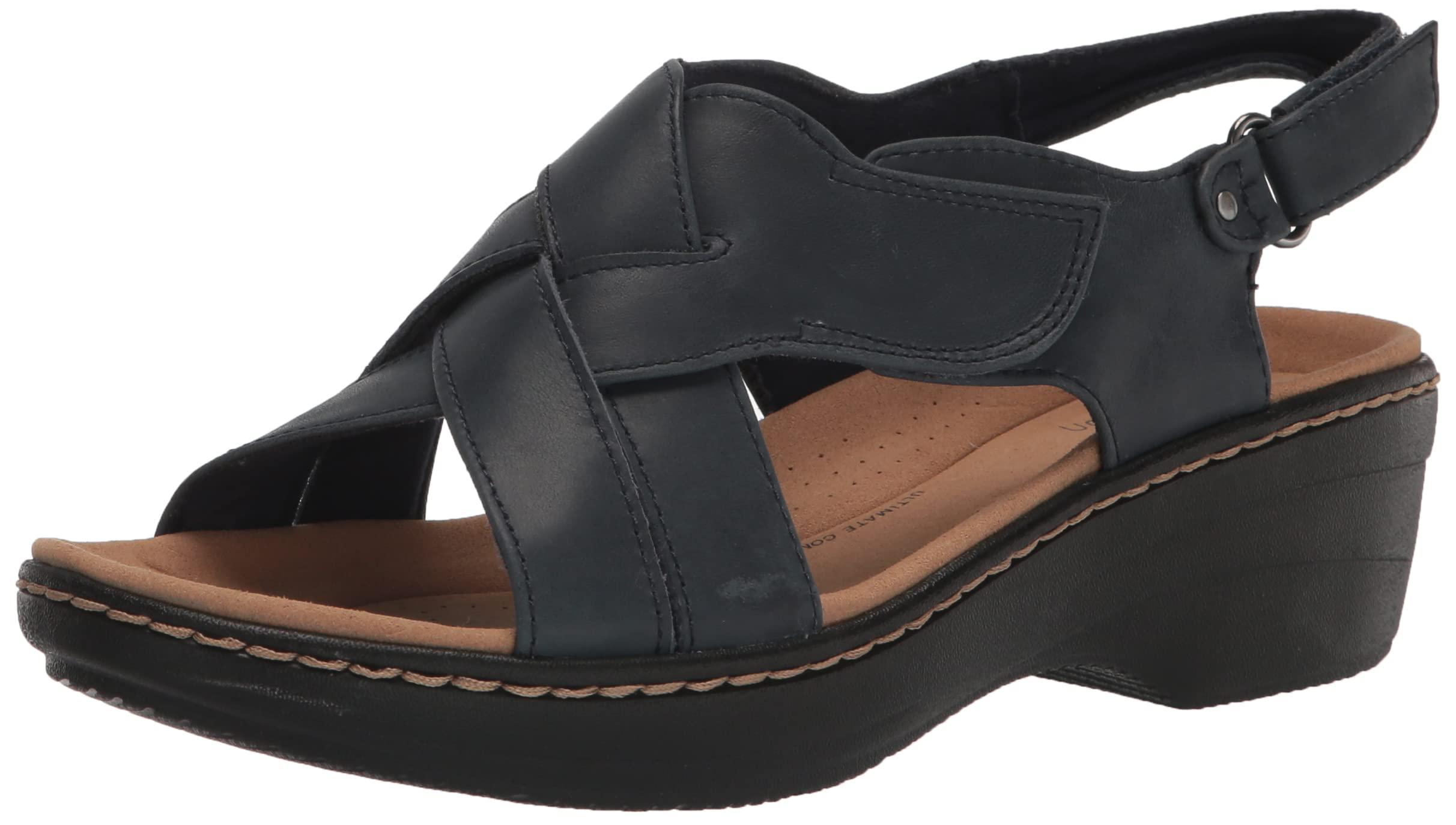 Clarks Merliah Echo Heeled Sandal in Black Lyst