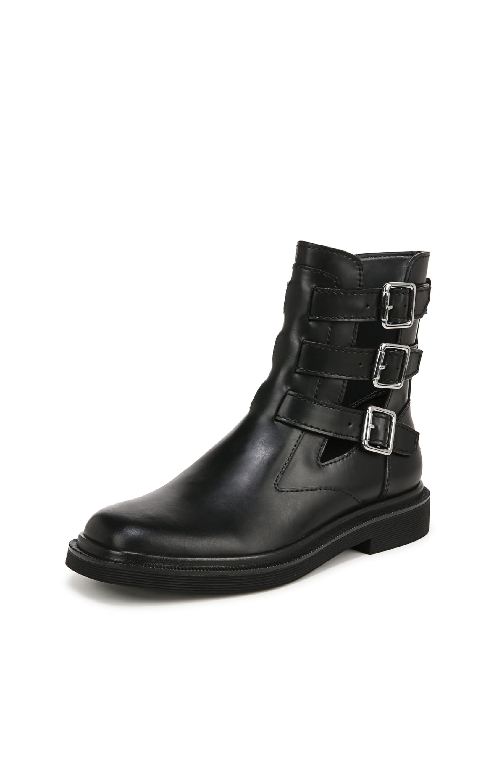 Franco Sarto S Argo Buckle Moto Ankle Boot Black 5 M Lyst