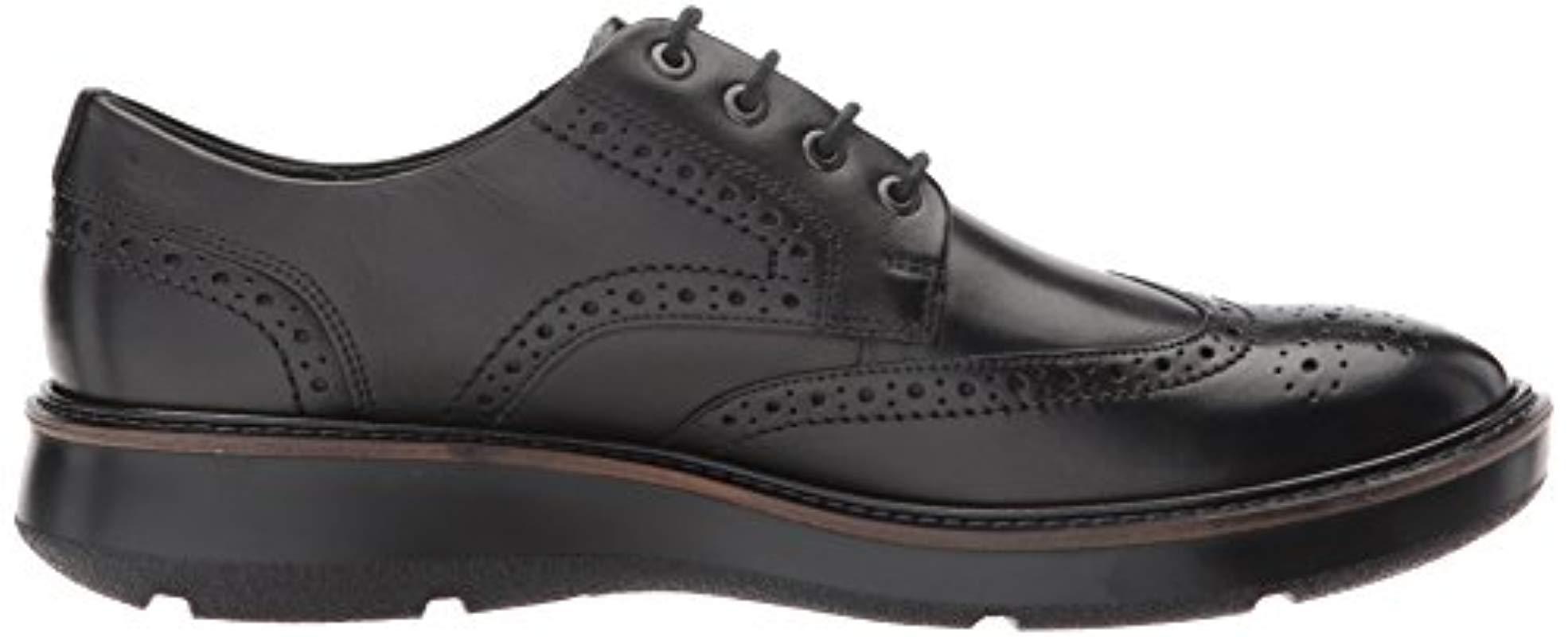 ecco lhasa brogue tie black