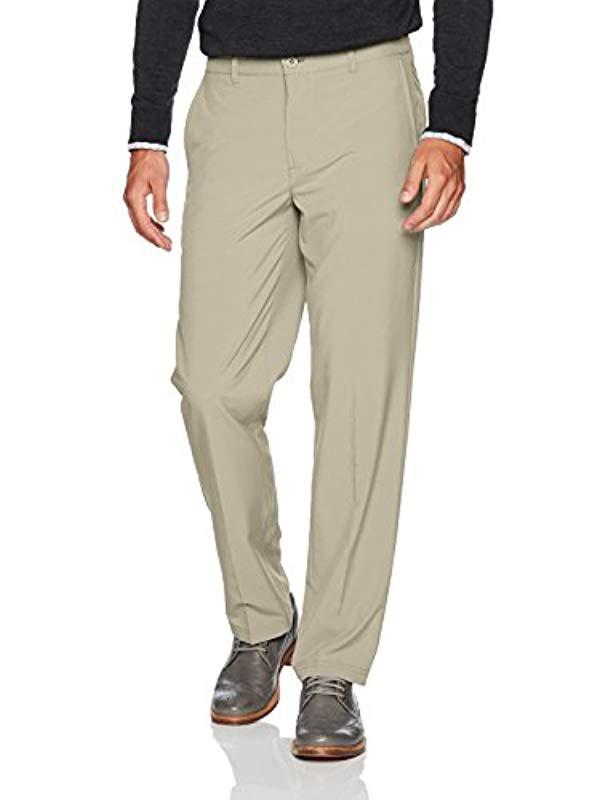 Lyst Izod Big And Tall Performance Stretch Flat Front Pant in Natural