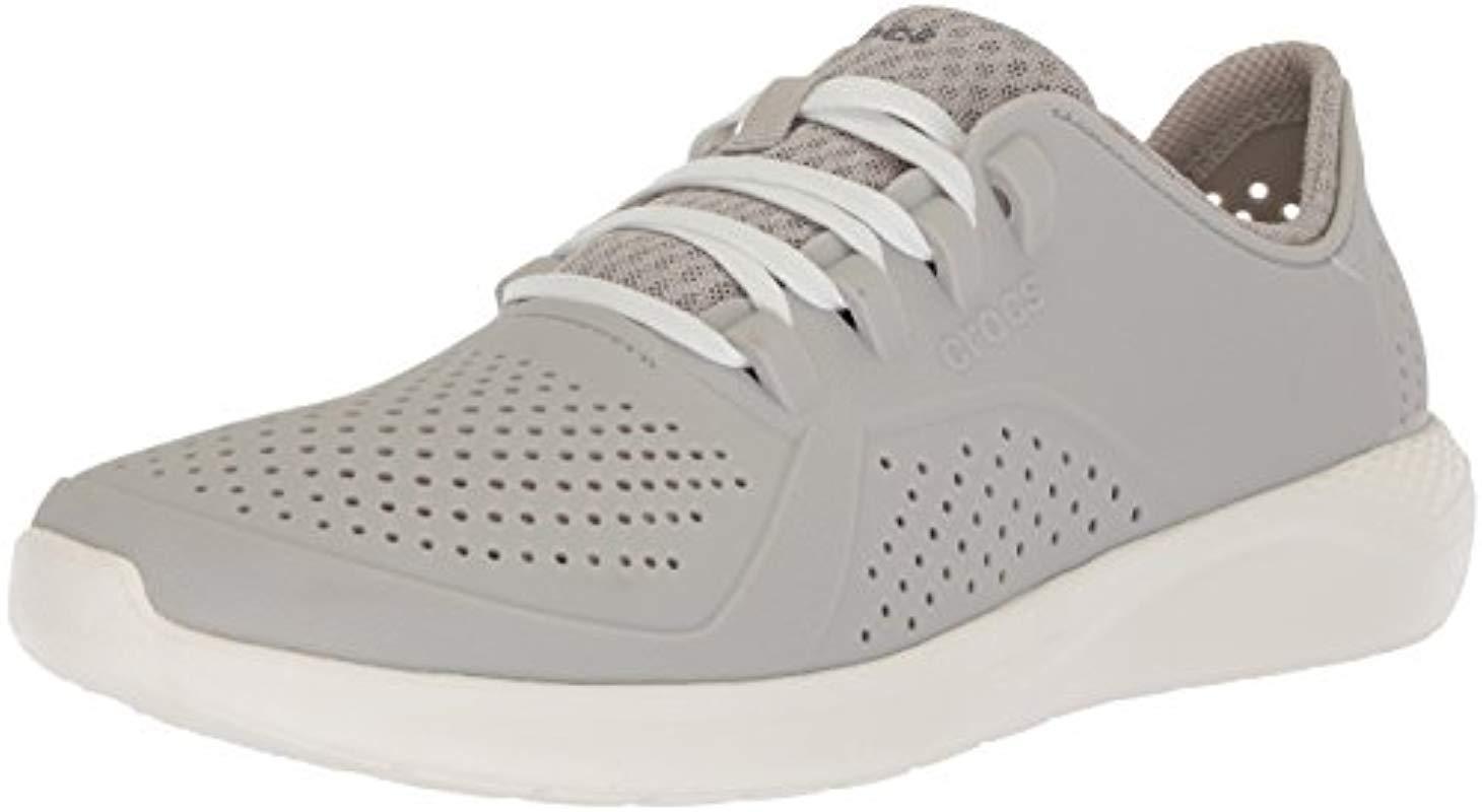 Crocs™ Literide Pacer Lace Up Sneaker in White for Men | Lyst