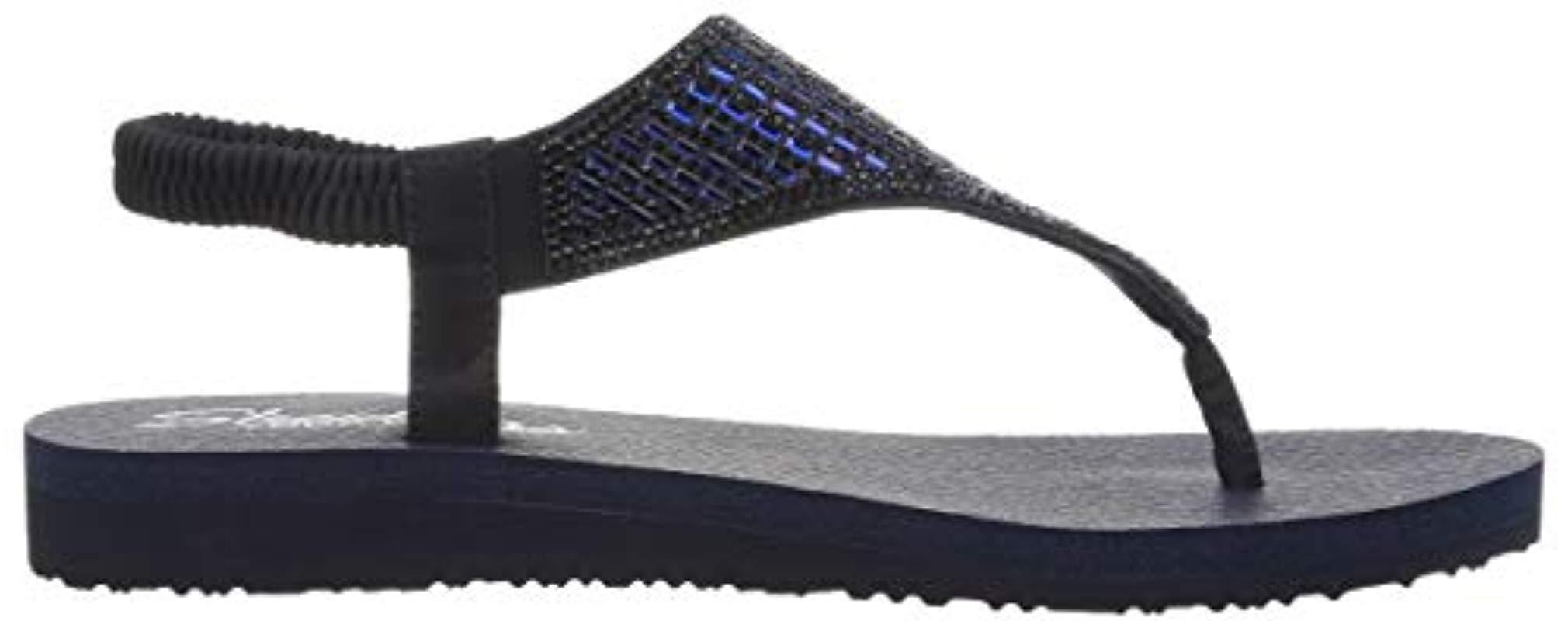 skechers meditation rock crown sandals navy