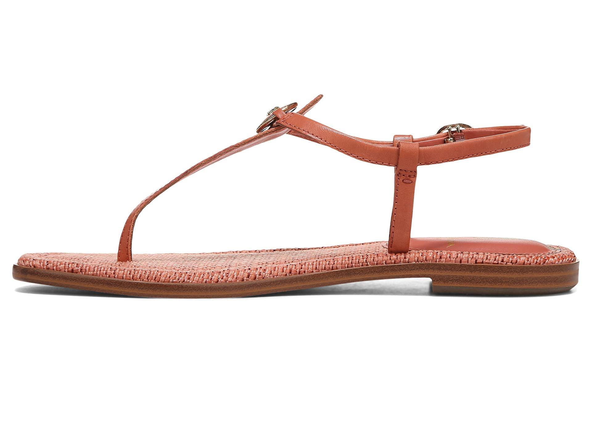 Sam Edelman Gigi Signet Flat Sandal in Black | Lyst