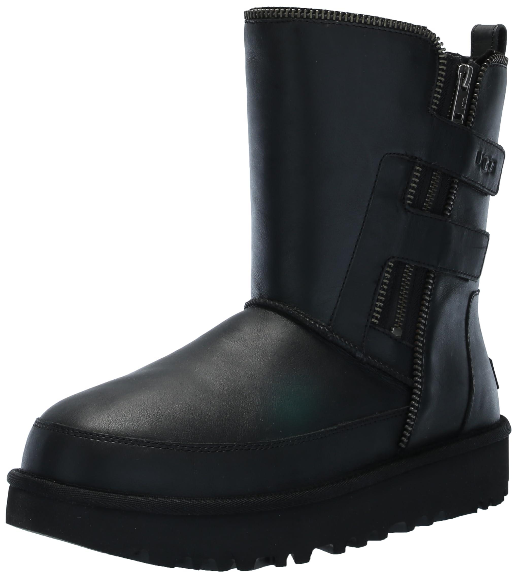 新作 UGG クラッシック Classic Short Moto Boot レザー 1164710-BLK_1.png?_s=RAABAB0