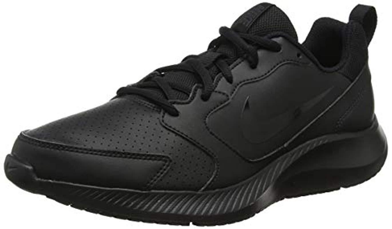 Nike Leather Todos Rn Shoe in Black/Black-Black-Anthracite (Black) | Lyst