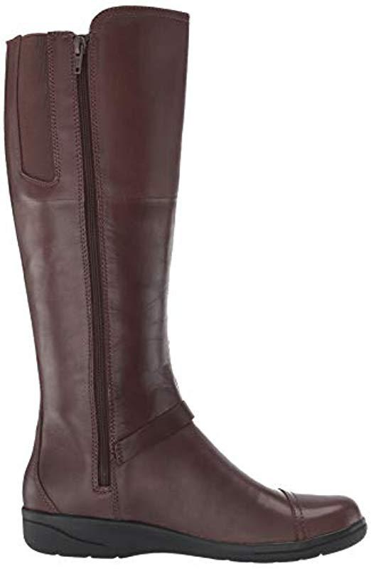 Clarks Womens Cheyn Lindie Knee High Boot in Brown Lyst