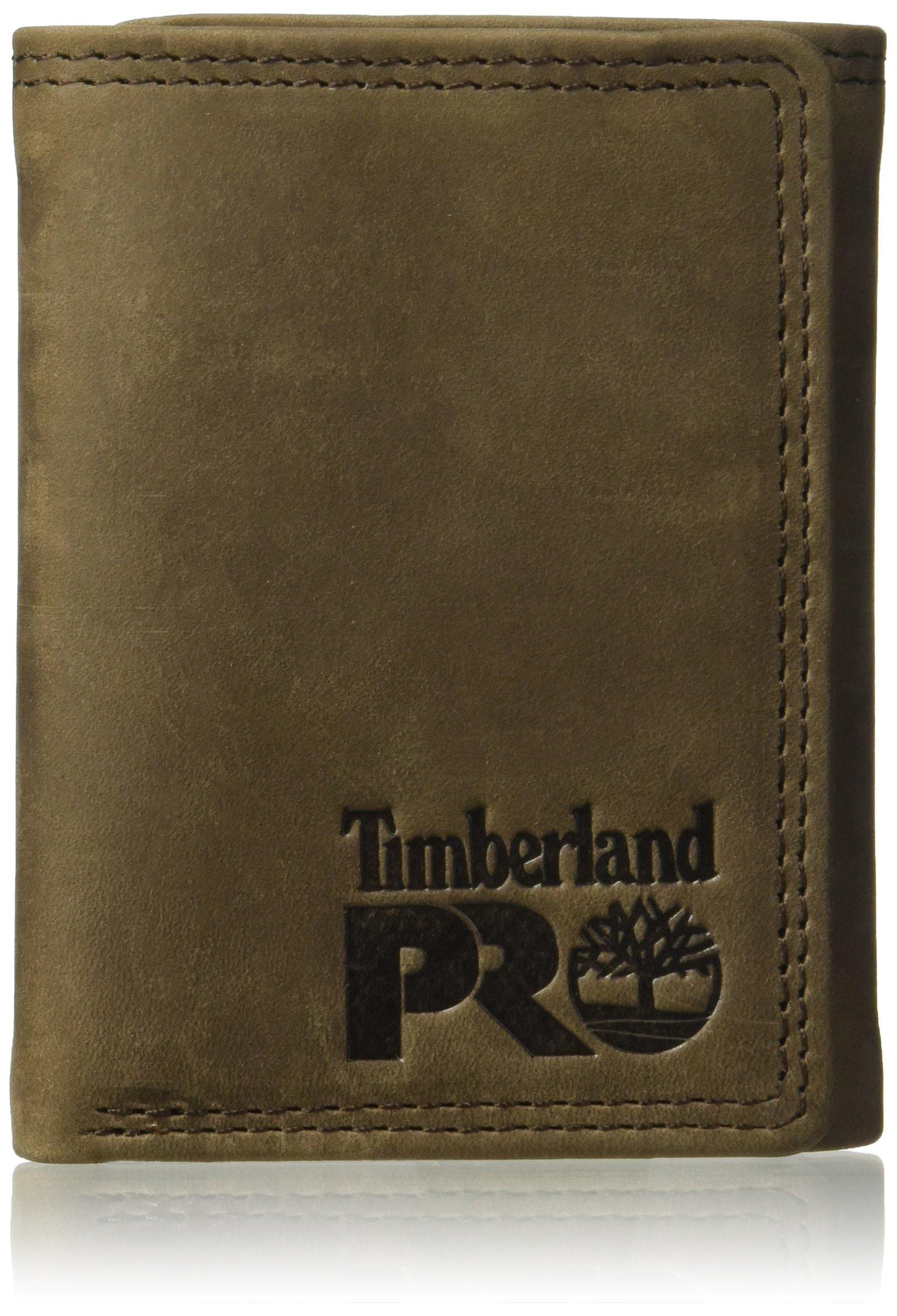 Timberland Leather Rfid Trifold Wallet With Id Window in Green for Men
