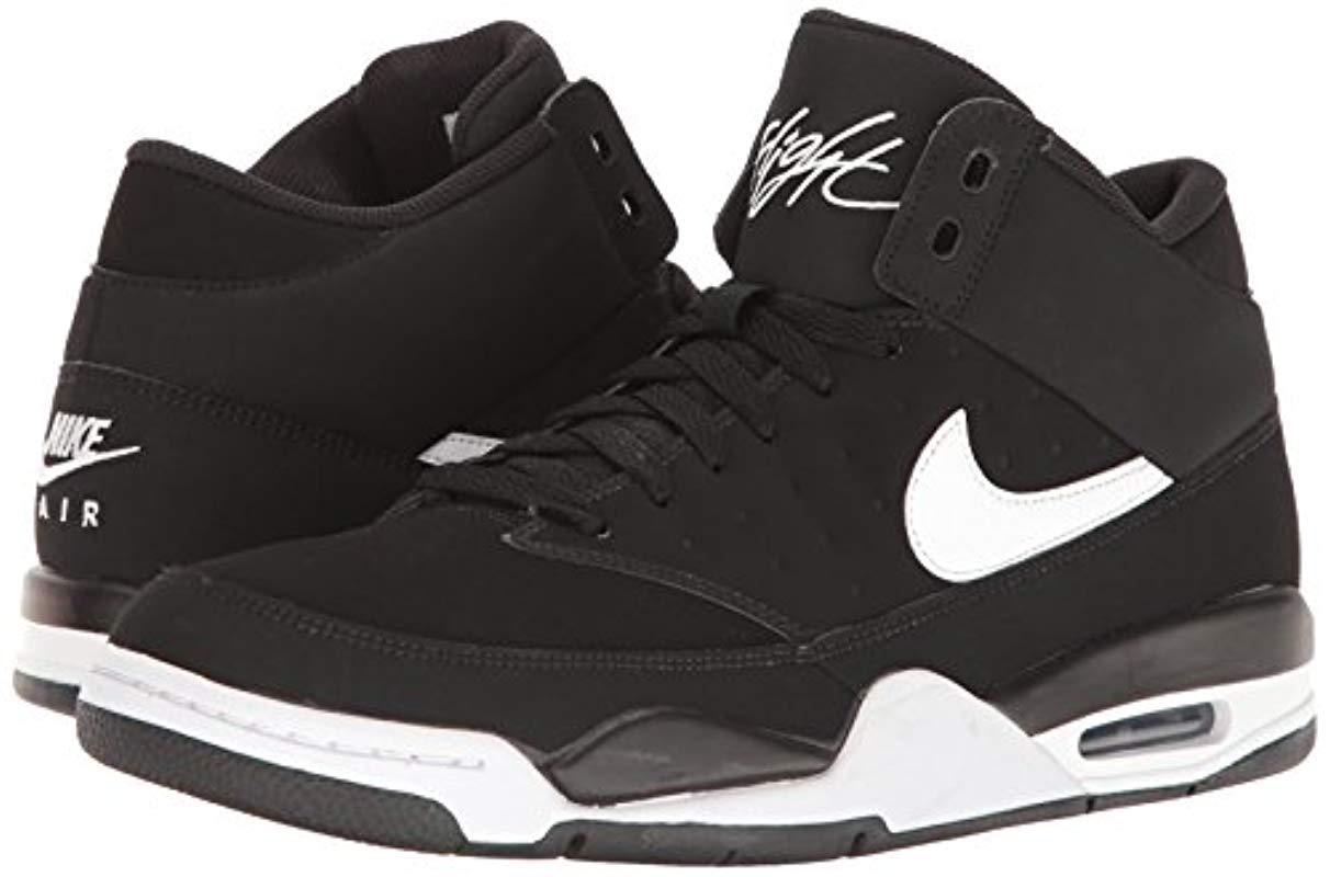 Nike Leather Air Flight Classic Basketball Shoe in Black/White (Black) for  Men - Lyst