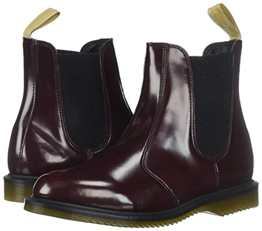 vegan flora chelsea boots cherry red