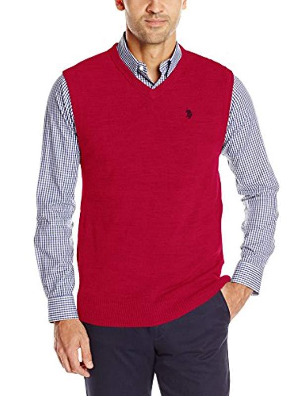 polo shirt with sweater vest