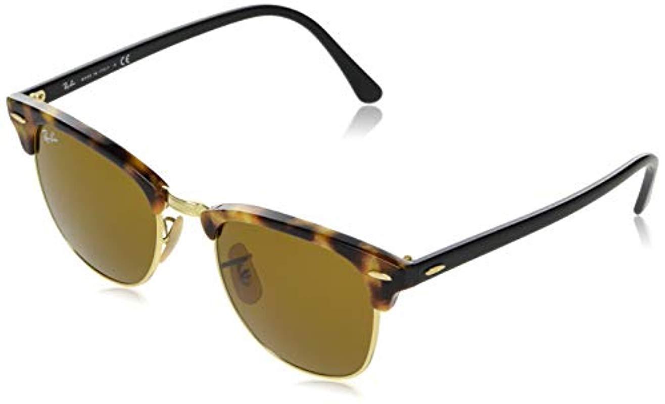 Ray Ban Rb3016 Clubmaster Square Sunglasses Spotted Brown Havana Brown 51 Mm Save 47 Lyst Ray Ban Rb3016 Clubmaster Square Sunglasses Spotted Brown Havana Brown 51 Mm Save 47 Lyst