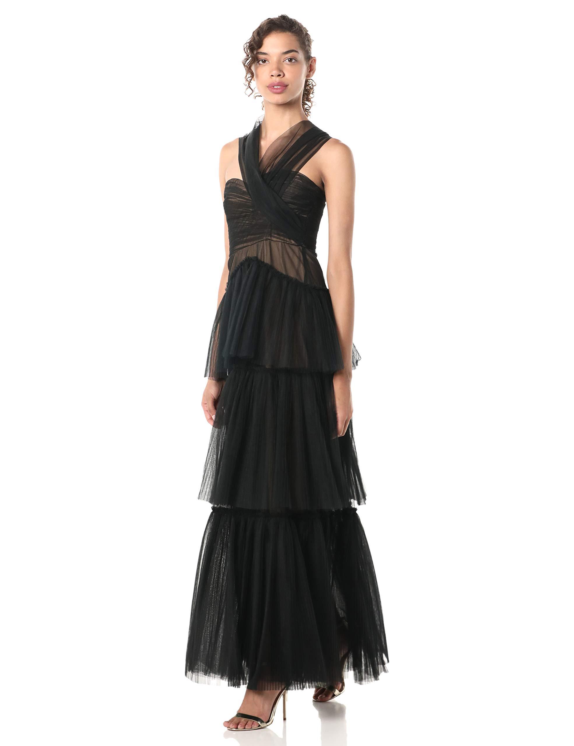 bcbgmaxazria tulle corset gown