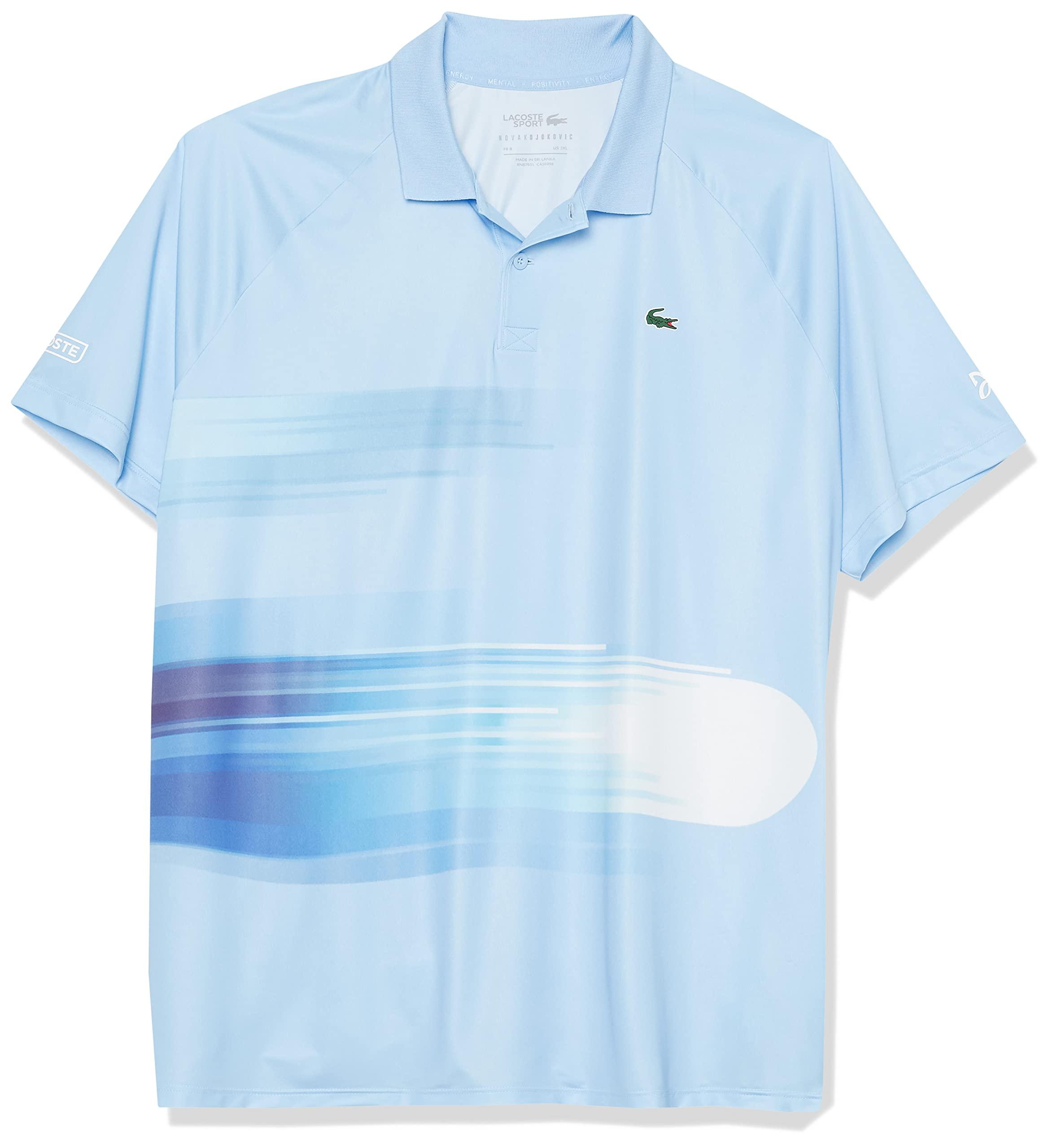 Lacoste Novak Djokovic On-court Ombre Fire Polo Shirt in Blue for Men | Lyst