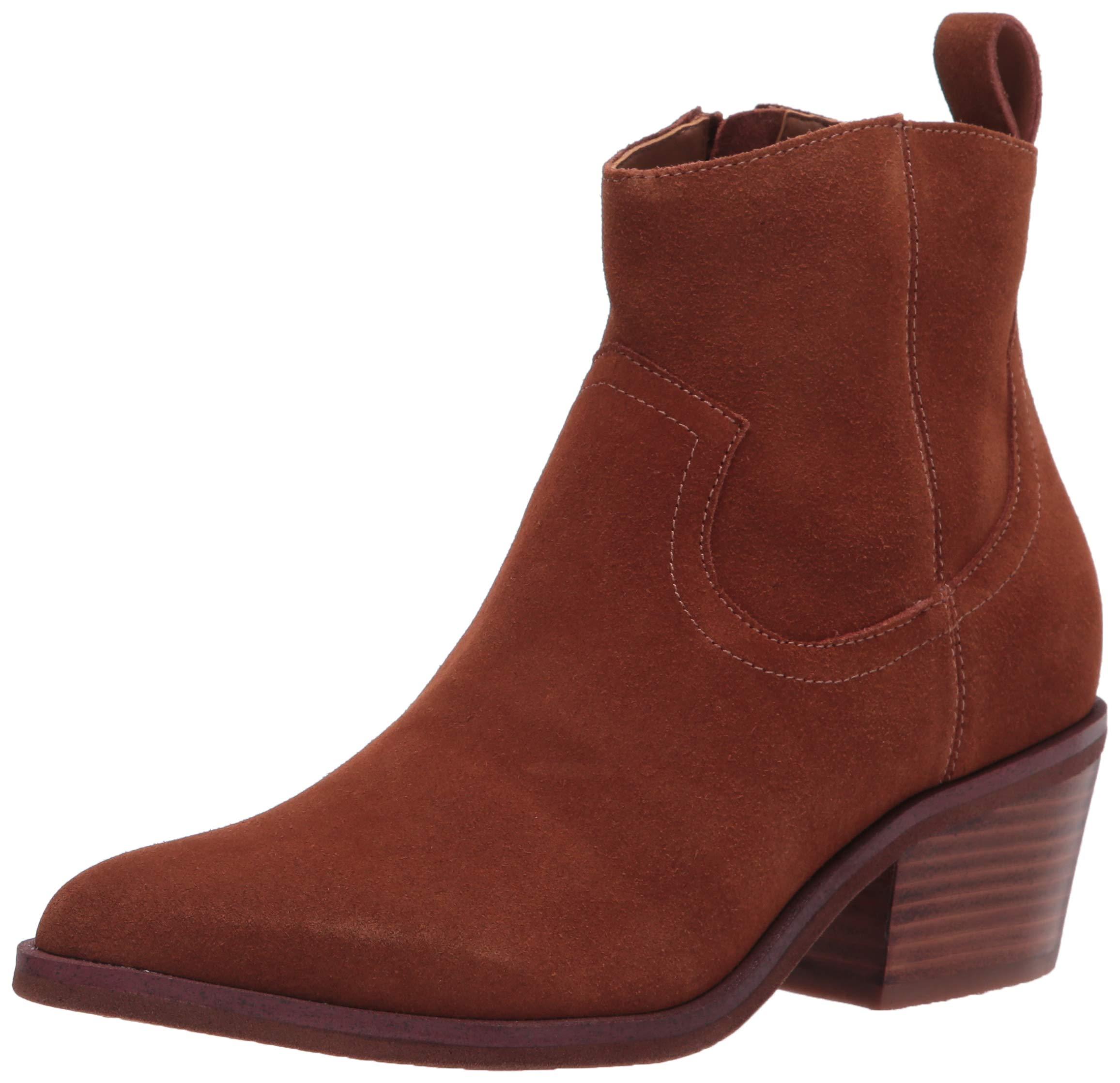 Kenneth Cole Leather Western Bootie Boot in Light Taupe (Brown) - Lyst