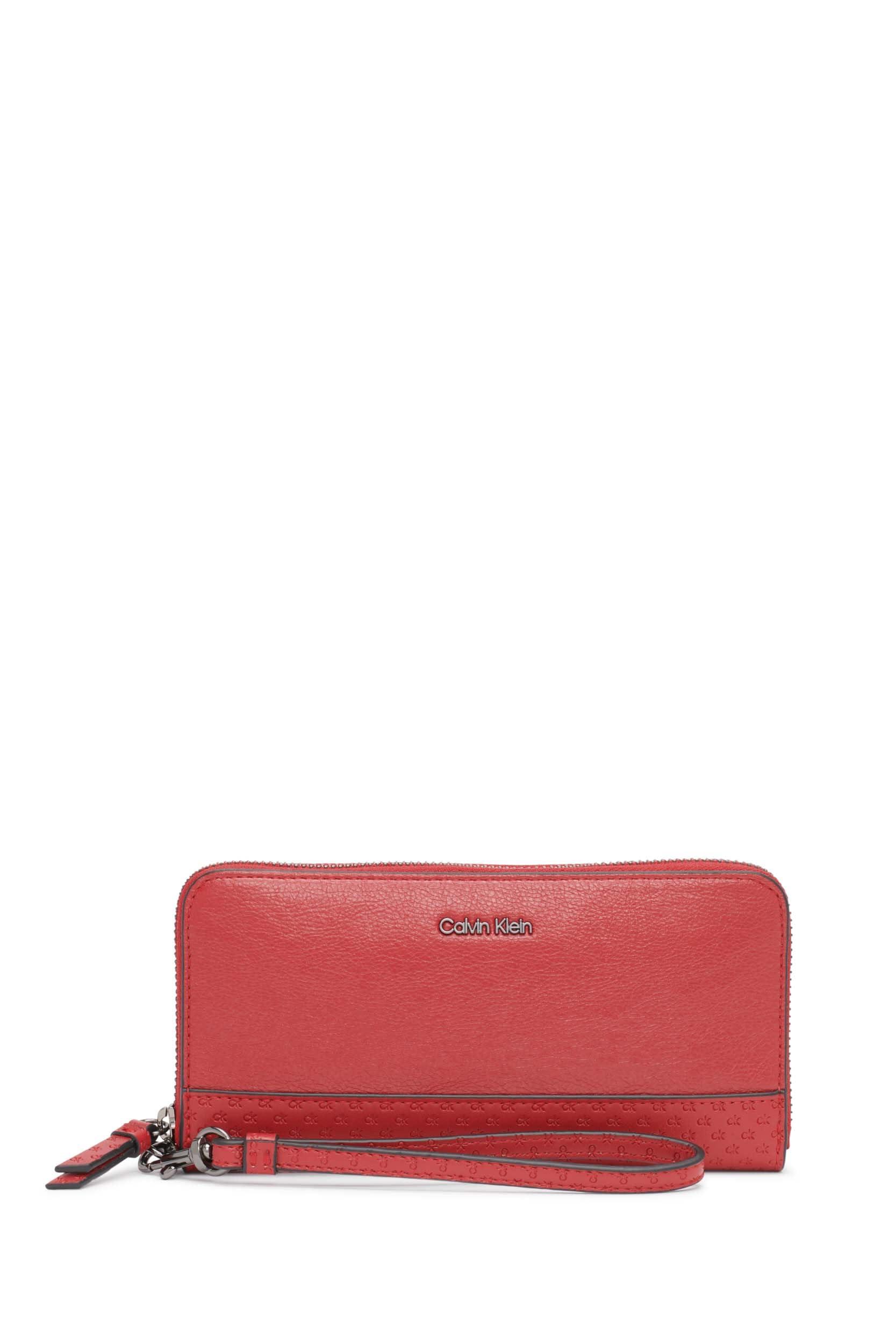 Calvin Klein Saffiano Wristlet: Handbags: Amazon.com
