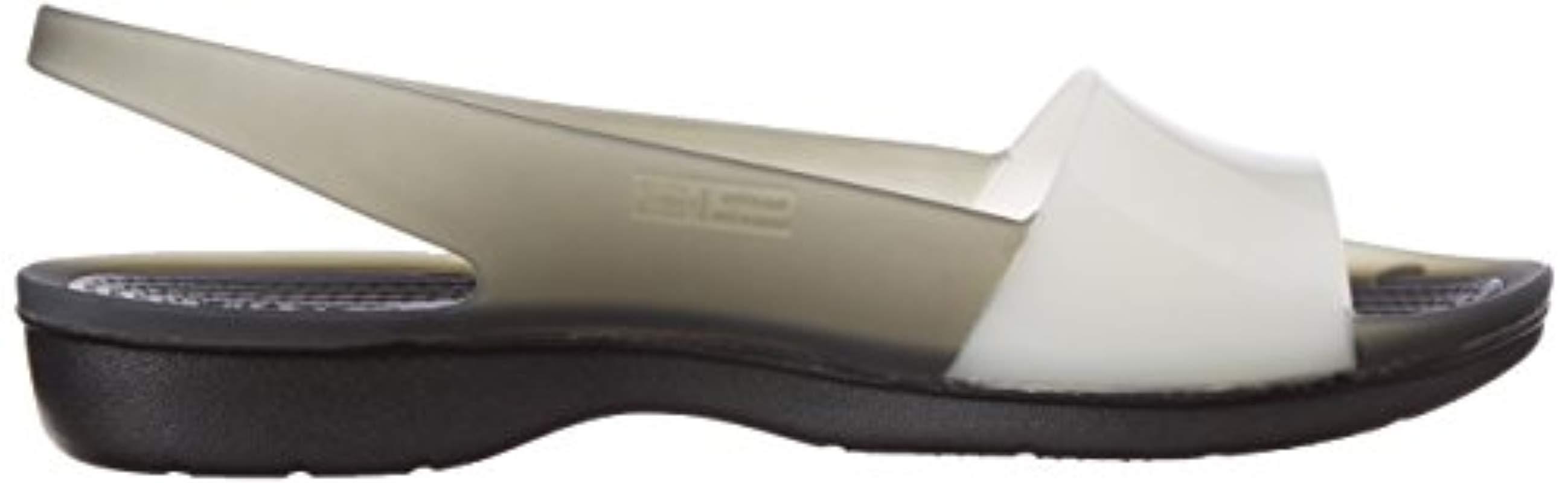 crocs colorblock slingback flat