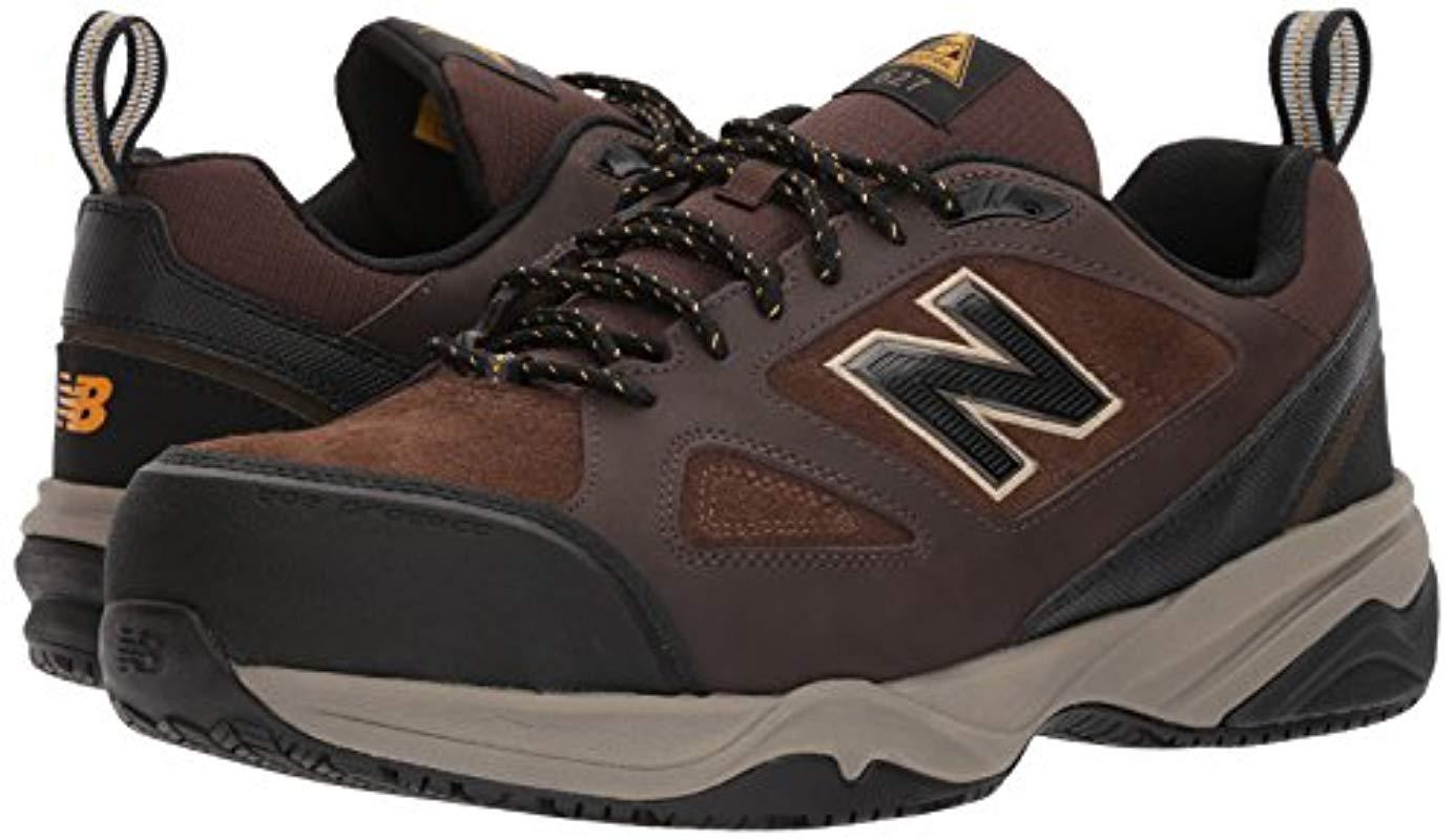 New Balance Leather Steel Toe 627 V2 Industrial Shoe in Brown/Black (Brown)  for Men | Lyst