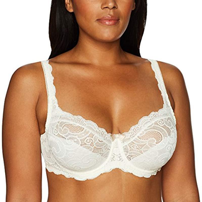Playtex Womens Secrets Love My Curves Signature Floral Underwire Full  Coverage Bra Us4422