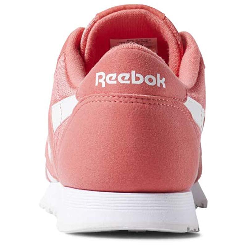 reebok classic nylon rose pale