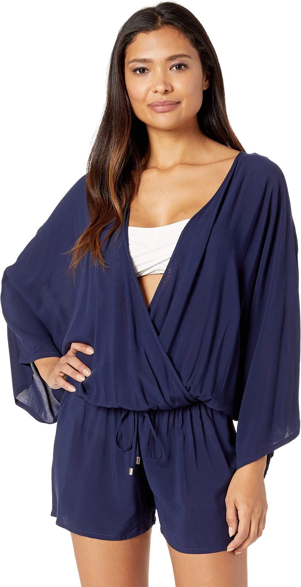 Vince Camuto Cover Up Romper in Blue Save 58 Lyst
