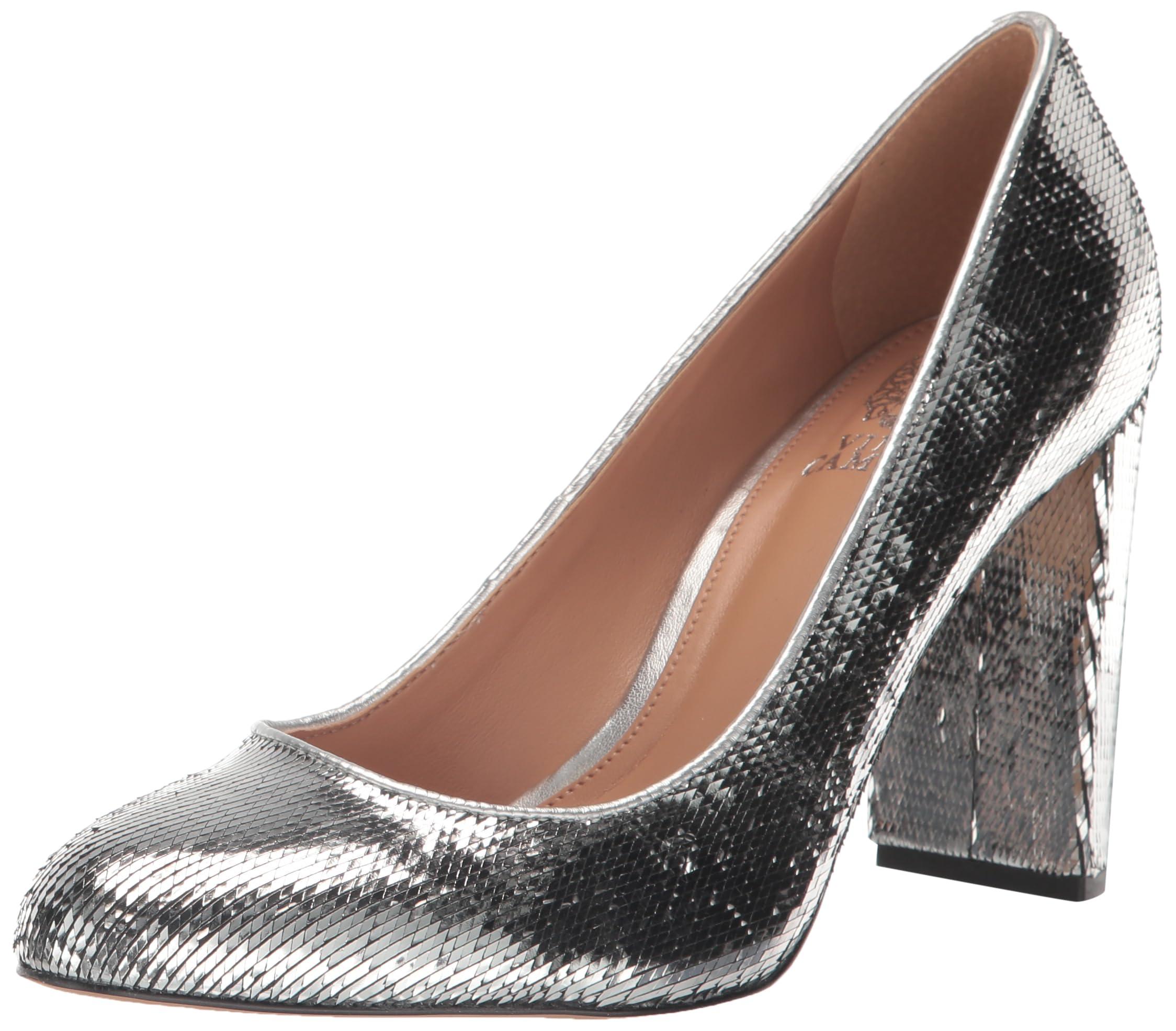 Vince Camuto Desimmys Block Heel Pump in White Lyst