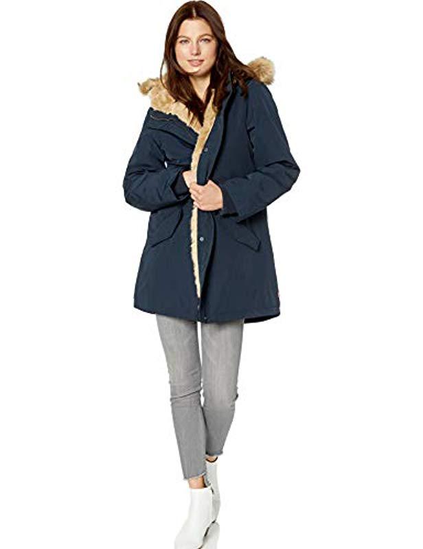levi's women's faux fur lined hooded parka jacket