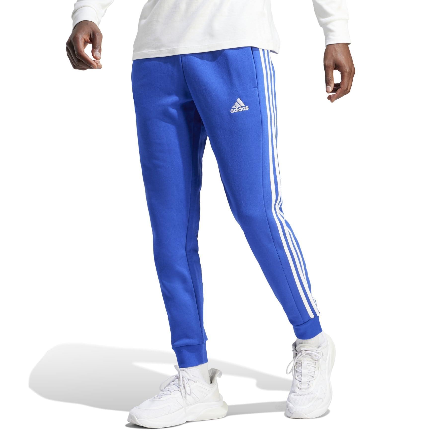 Adidas 3 stripes pants blue hotsell