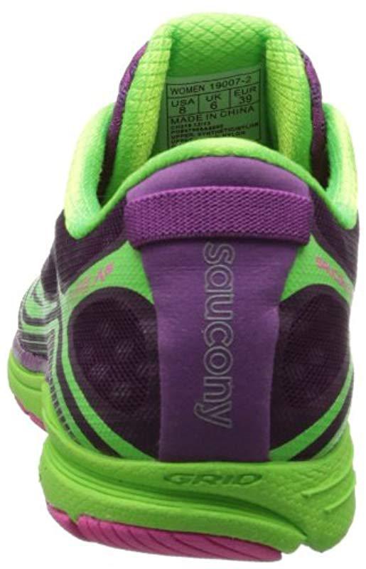 purple saucony shoes