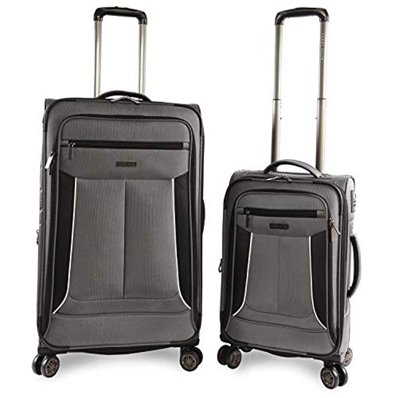 Perry Ellis Luggage Viceroy 2 Piece Set Expandable Suitcase With ...