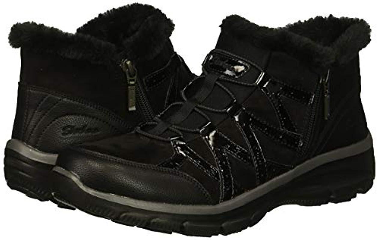 Skechers Easy Going-tribune-double Zipper Bungee Bootie With Air-cooled  Memory Foam Ankle Boot in Black | Lyst