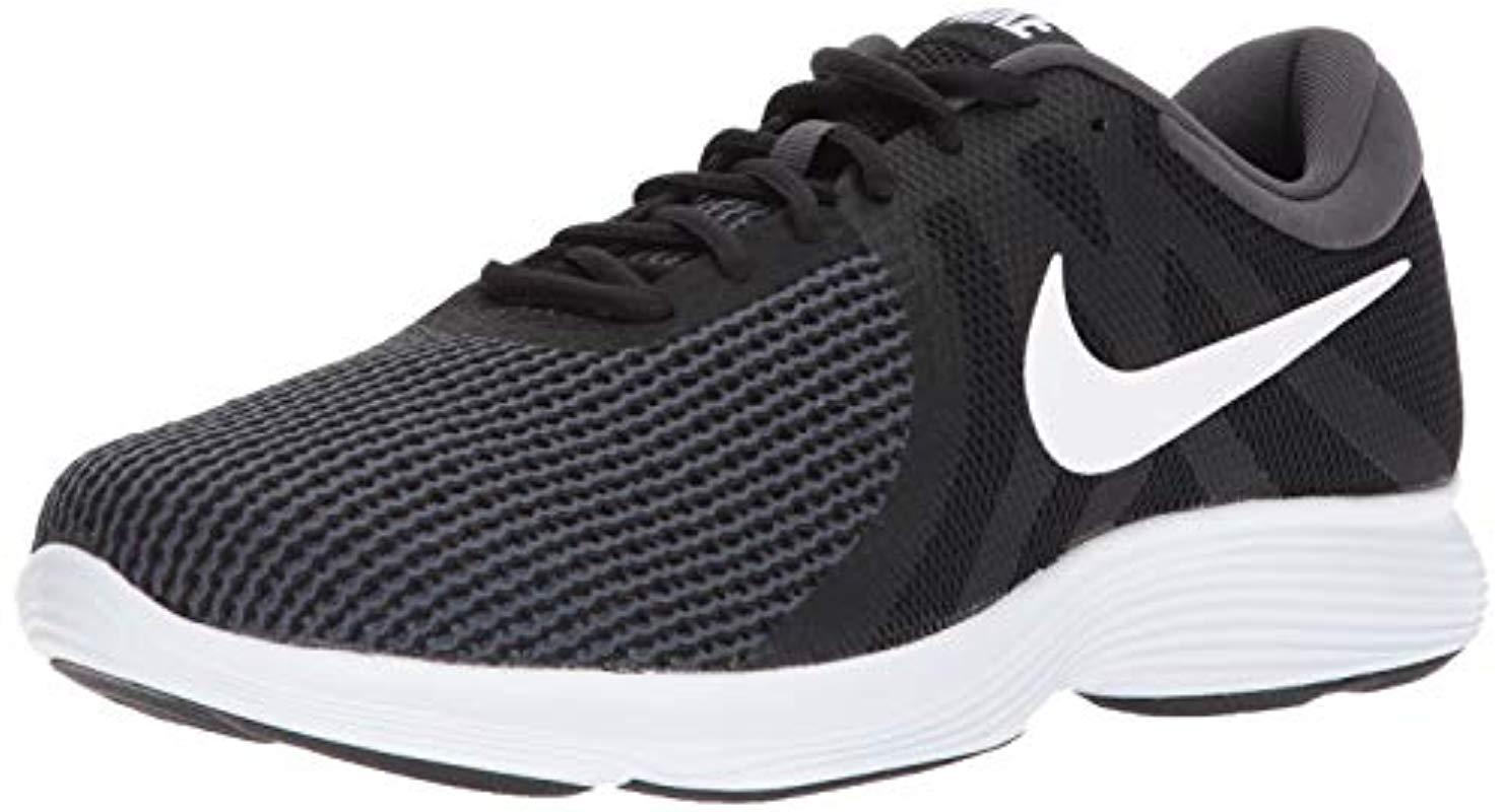 terrorista Talla Contable Nike Revolution 4 Running Shoe, Black/white for Men | Lyst